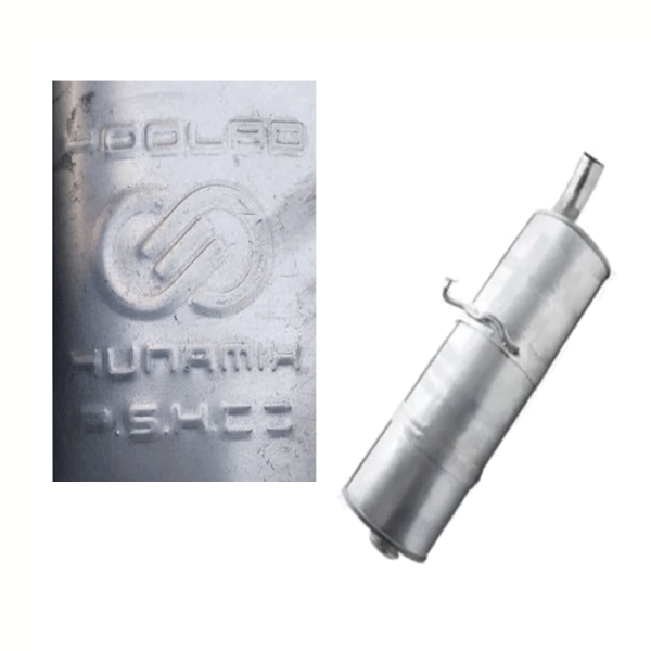 منبع میانی اگزوز پژو 206 تیپ 5 برند پولاد هونامیک